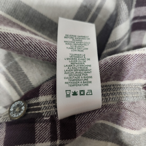 Vintage Roots Plaid Flannel Shirt Dress Xs  Tartan Cozy Tunic - Picture 12 of 15